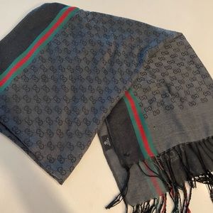 Gucci Monogram Tassle Scarf
